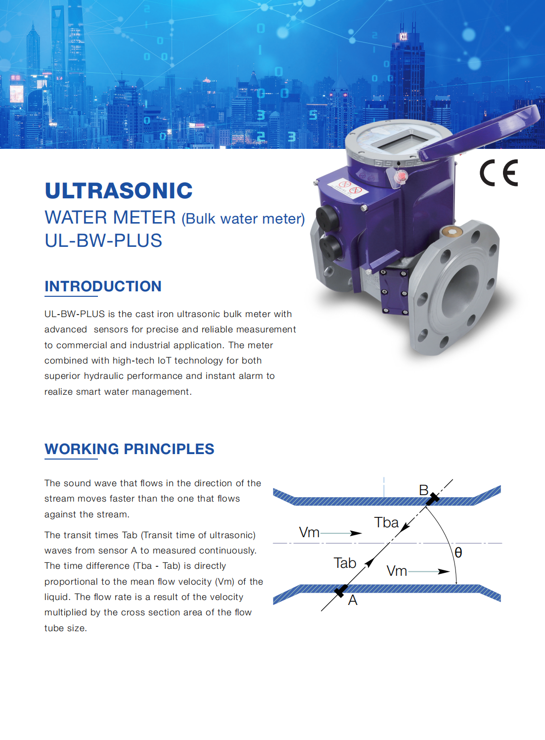 ultrasonic bulk wireless R250-R400 intelligent water meter