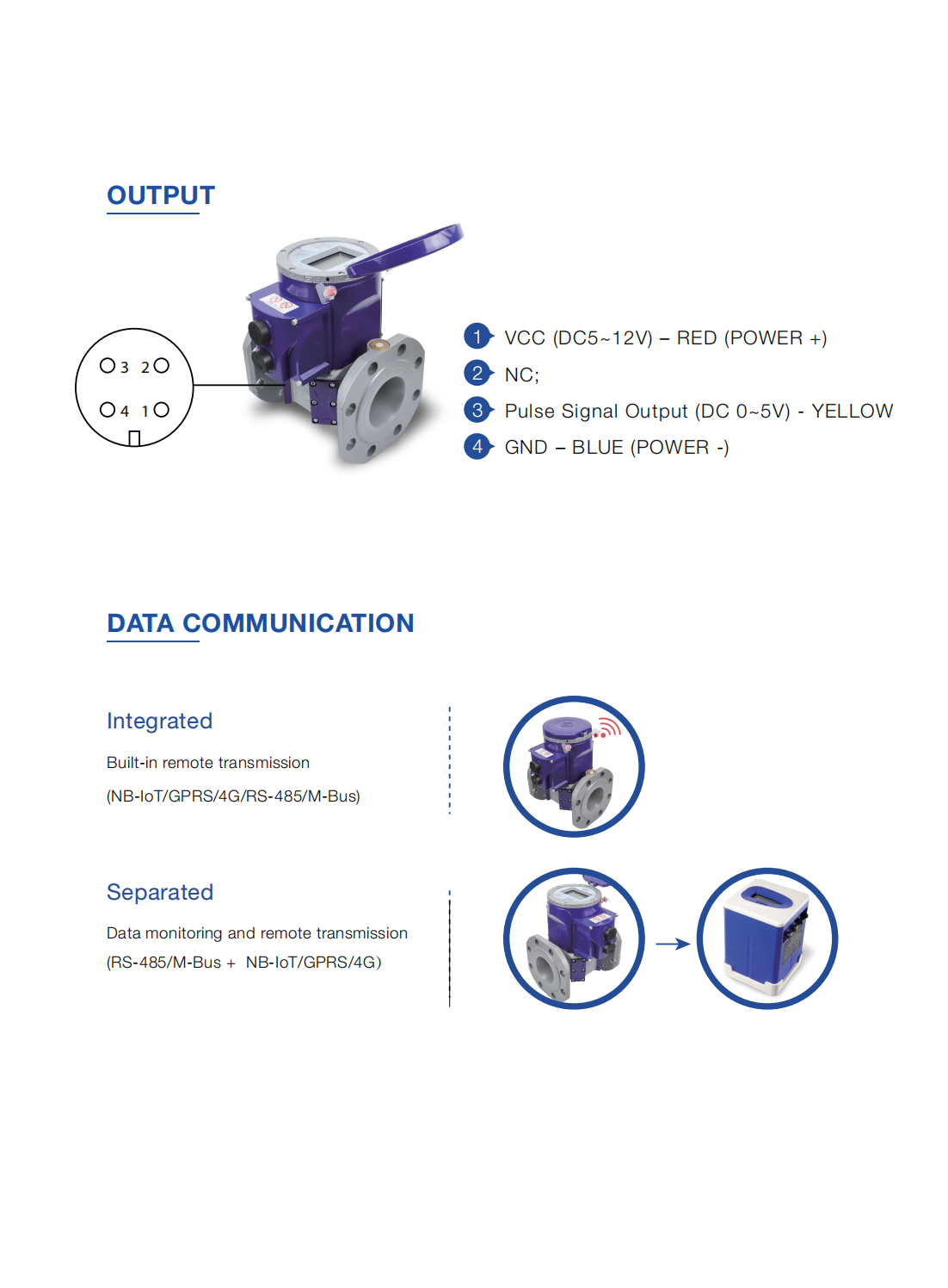 ultrasonic bulk wireless R250-R400 intelligent water meter