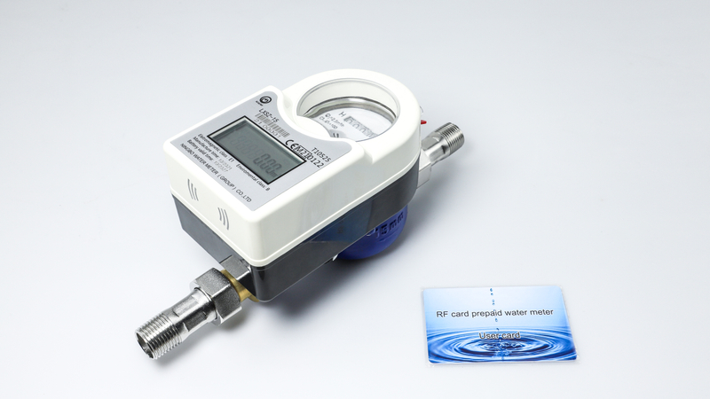  Smart RF Card Water Meter Class B R80 R100 Electromechanical Separation With RF Card Valve Self-maintenance