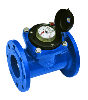 Horizontal helical dry-type detachable water meter